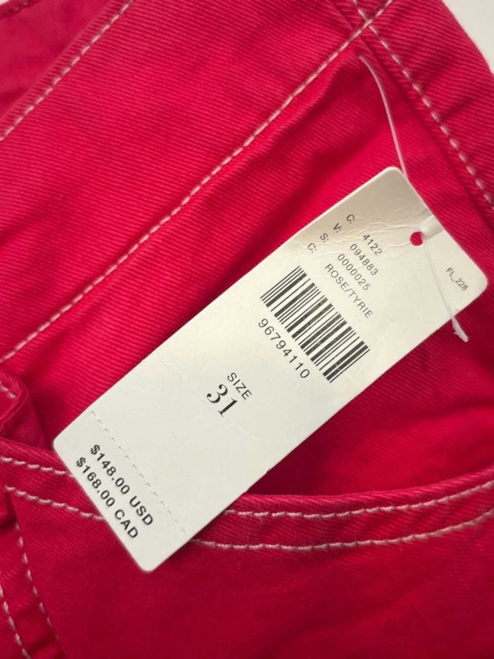 NWT MAEVE The Delaney Clean-Seamed High-Rise Wide-Leg Jeans Rose size 31 - Picture 11 of 11